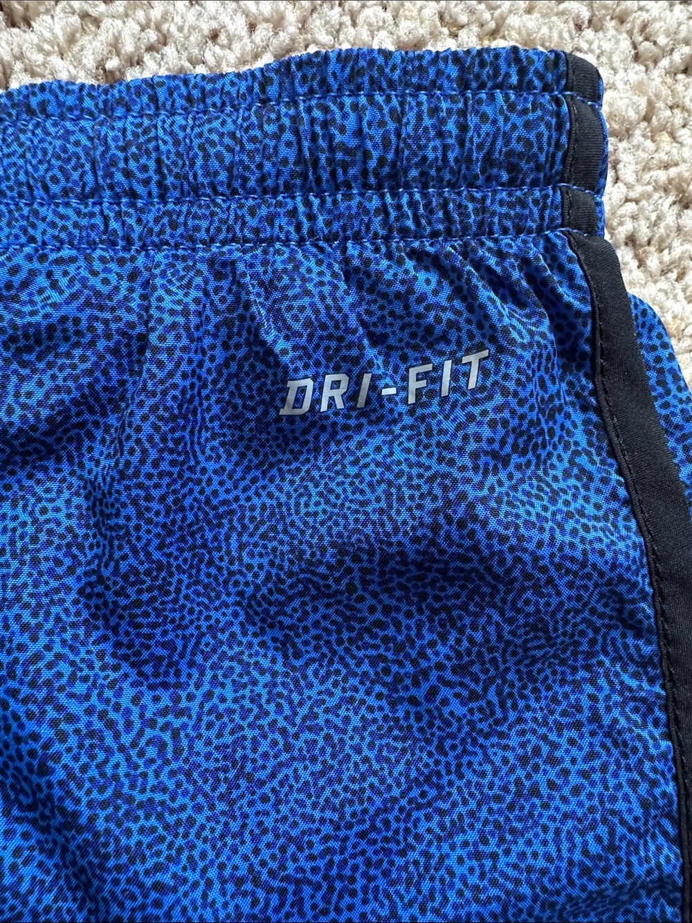 Nike Dri-Fit Running Shorts, royal blue with black, Size M - Picture 5 of 7